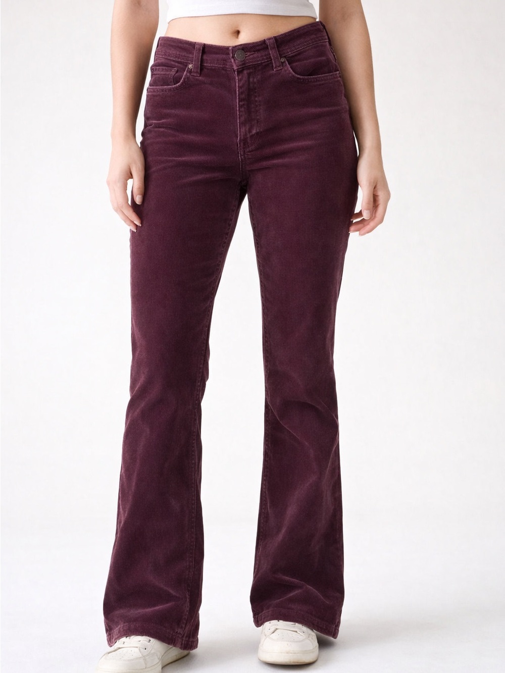 Carhartt Women’s Original Fit Corduroy Pants – Burgundy Purple, Size 8 Short
